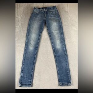 Levis Strauss juniors blue light wash denim jeggings size 3M Missing back Label